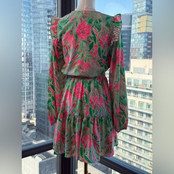 🆕 LILLY PULITZER 🧿 NWT Taviana Stretch Dress, Coming in Hot Blue Horizon, Sz00 - Picture 8 of 15